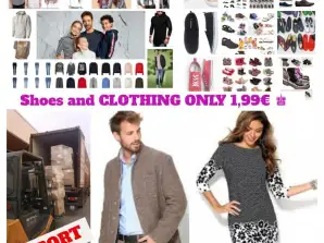 Wholesale Clothing & Footwear for Containerized Export - Ref: 1106003