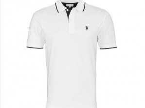 U.S Polo Assn Чоловічий та жіночий одяг, Білі футболки поло, Доступні всі розміри