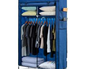 Herzberg HG 8012: Storage Wardrobe Blue