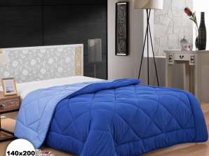 Herzberg Bicolor Microfiber Duvet   140x200cm Blue