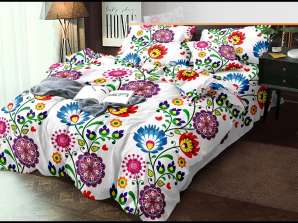 Bedding 160x200 Cotton Satin Duvet Cover, 3 Pcs - 100% Cotton Satin & 70Gsm