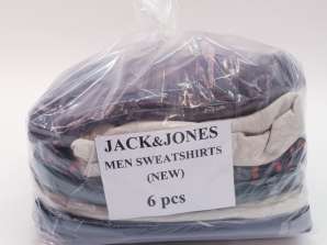 Hanorace pentru bărbați Bulk Jack & Jones de vânzare - Nou cu etichete, pachet de 6