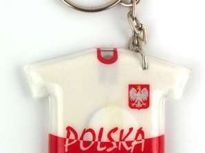 POLAND T-SHIRT KEY RING WITH A FLASHLIGHT