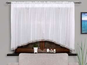 READY-MADE CURTAIN VOILE RHINESTONES BOW 150x300 L223-3