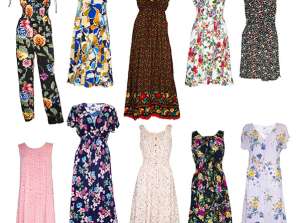 Різноманітні сукні ref. 1050 кольорів та різноманітних малюнків.Розміри від M до XXL.
