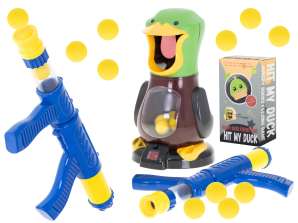 Hungry duck tiro al bersaglio arcade gioco set di pistola e palle