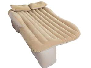 Inflatable car bed mattress beige