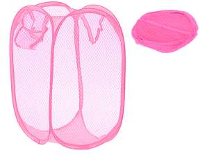 Arrangør kurv klesvask container leker klær folding rosa