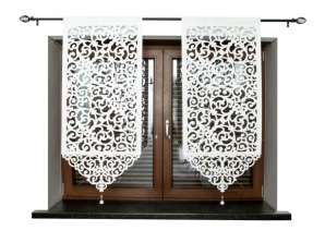 OPENWORK CURTAIN PANEL CRYSTAL FELT 140x60 L203-60140