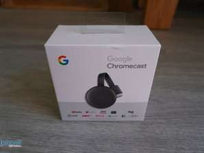 GOOGLE Chromecast - Tredje generasjon, trekull - STOR FYSISK QTY