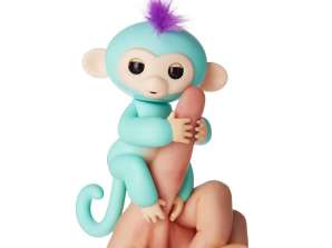 Cenocco Finger Toy Happy Monkey Turquoise