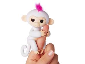 Cenocco Finger Toy Happy Monkey White