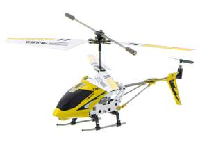 Helicóptero de controle remoto para controle remoto RC SYMA S107G amarelo