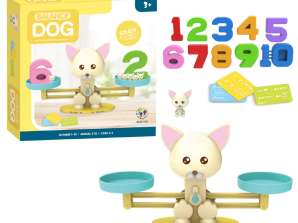 Weighing pan educational learning to count dog mini