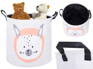 Organizer, basket, laundry container, toys, clothes, rabbit