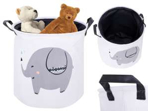 Organizador cesta lavandería contenedor juguetes ropa elefante