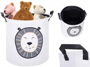 Organizer basket laundry container toys clothes lion