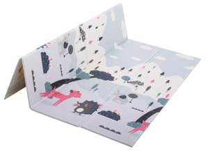 Children's educational mat double-sided foldable foam 177 x 198 x 1 cm street forest