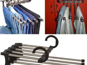 Hanger for 5 pairs of trousers