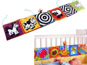 Baby Bed Bumper Book Educational Mat Protective For Babies Animals