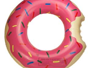 Opblaasbaar wiel Donut 80cm roze