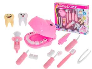 Dentist Hippopotamus Doctor Kit Pink