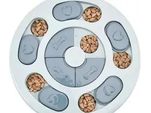 Dog Bowl Slowing Down Food Toy Puzzle Blue