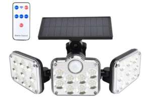 Solar lamp 138 LED with motion sensor + REMOTE SKU:104-B (stock in PL)