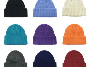 Solid Color Acrylic Knitted Beanie