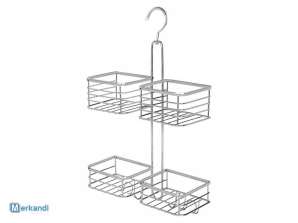 Space-Saving Bathroom Shelf with Baskets and Hooks - Perfect for Wholesale