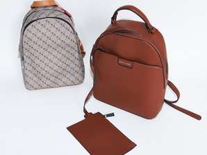 Eleganter Pierre Cardin Damenrucksack in loser Schüttung - Packung mit 10 verschiedenen modischen Taschen