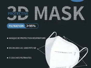 Μάσκα αναπνευστικής προστασίας FFP2 συμβατή με EN149:2001+A1/2009