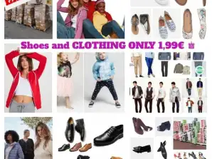 Clothing & Footwear Stock for Export to Africa - Sale by Container