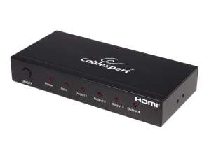 CableXpert HDMI - 4x HDMI - Fekete - Acél - 225 MHz - DSP-4PH4-02