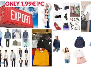 Продажба на облекло и обувки по контейнер - REF: 175502