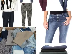 Assorted Set of Branded Pants and Jeans for Women: Quality and Style in European Sizes