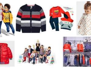 Conjunto de novas roupas de inverno para crianças marcas europeias