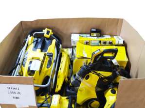 Pallet MIX of Used Karcher Power Tools: K 4 Power Control, K 4 Universal Pressure Washer, K 5 Smart Control, K 5 LMO 18-36 Lawn Mower, and more