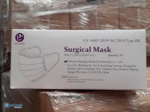 Masque chirurgicaux bleus type iir EN14683:2019