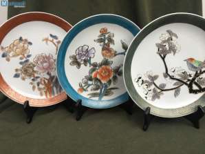 DECOR PLATE IN A SET OF 3 ASIATIKA SPECIAL ITEM EDEL SHABBY ASIA