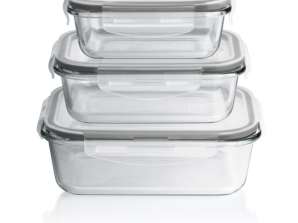 MAXXMEE glass food storage containers Klick-it with microwave valve