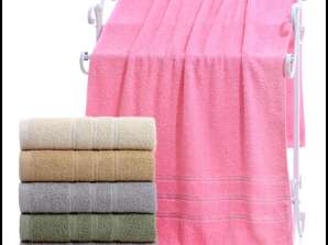 SET OF TOWELS 50X100 THICK COTTON TERRY 500g 6 PIECES 01-42