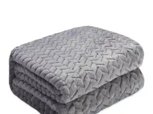 Κουβέρτα ανάγλυφη κουβέρτα ψαροκόκαλο 200x220
