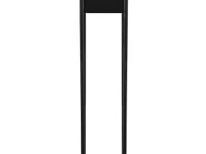 Bloemstandaard 100 cm met bloempot loft bloembed zwart mat GA0189