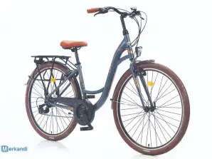 28-дюймовый городской велосипед для женщин с легкосплавной рамой и 21-ступенчатой системой V-Brake Shimano