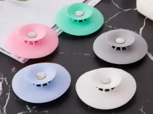 Силиконова мивка Щепсел за източване за кухня и бани, стандартни размери (10 см), Изработена от силикон - Спрете оттичането на водата и хванете косата, запушваща тръбата - Ненатрапчив и прост дизайн