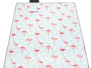 Strand picnic tæppe med flamingoer 200x240 cm måtte PM011