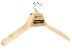 44 cm wooden clothes hangers set of 3 pcs. HG0052