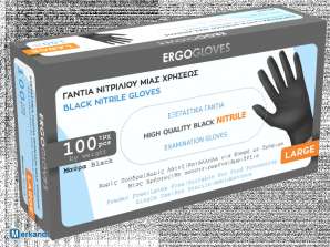 Black nitrile gloves, sizes S-XL - Excellent quality - perfect fit - high durability