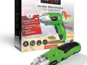 MAXXMEE cordless screwdriver bendable 3.6V green/black